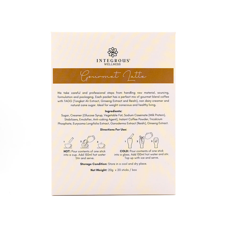 Reishi Mushroom Gourmet Latte - 20 Individual Servings
