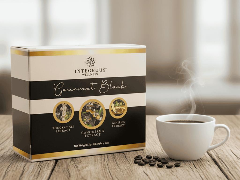 Reishi Mushroom Gourmet Black Coffee - 30 Individual Servings